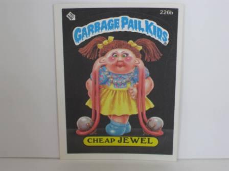 226b Cheap JEWEL 1986 Topps Garbage Pail Kids Card